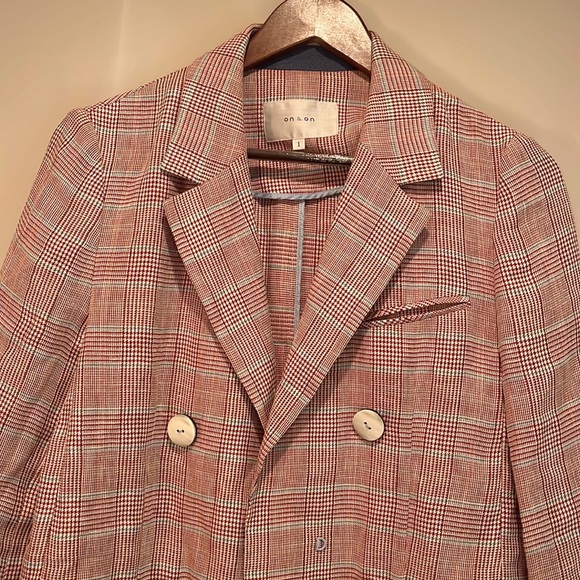 On & On Striped Linen Jacket in S - Picture 2 of 7